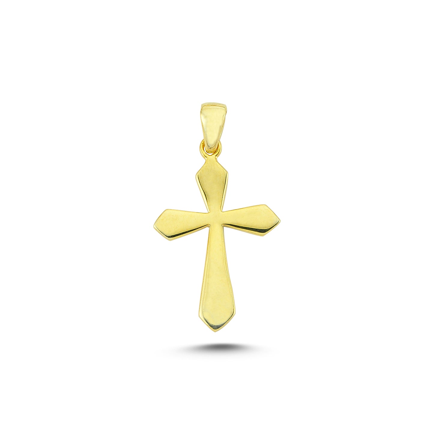 14K Gold Cross Charm Necklace