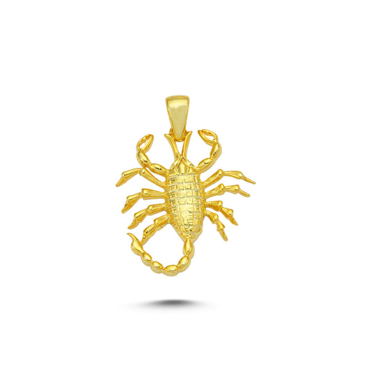 14K Gold Scorpion Animal Charm Necklace