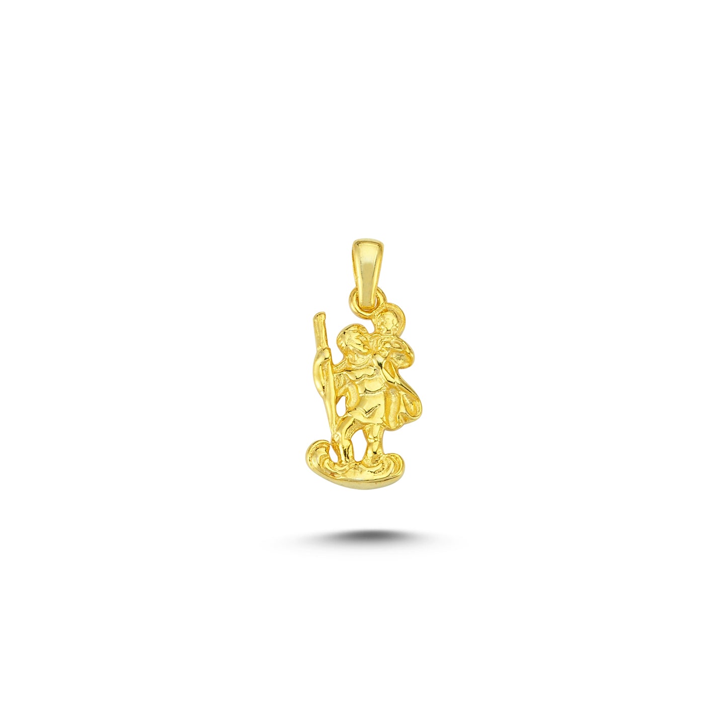 14K Gold Saints Charm Necklace