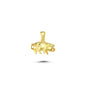 14K Gold Pig Animal Charm Necklace