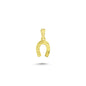 14K Gold Horseshoe Charm Necklace