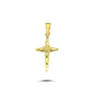 14K Gold Cross Charm Necklace