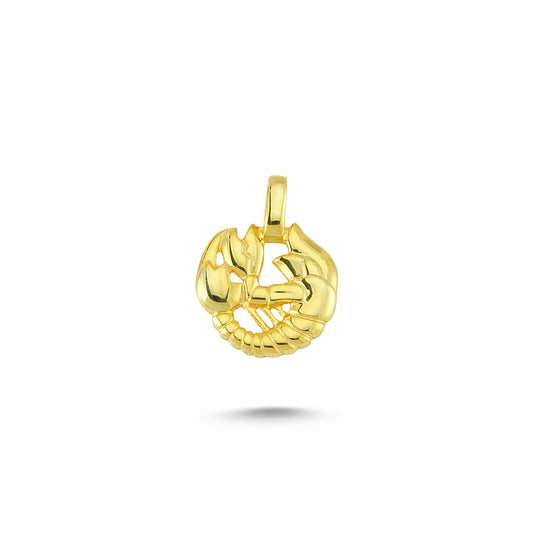 14K Gold Cancer Charm Necklace