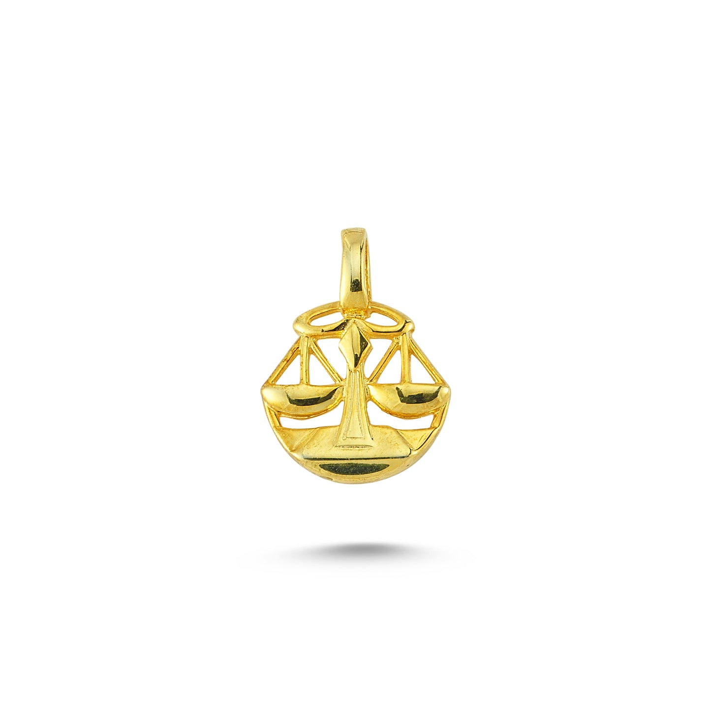 14K Gold Libra Charm Necklace