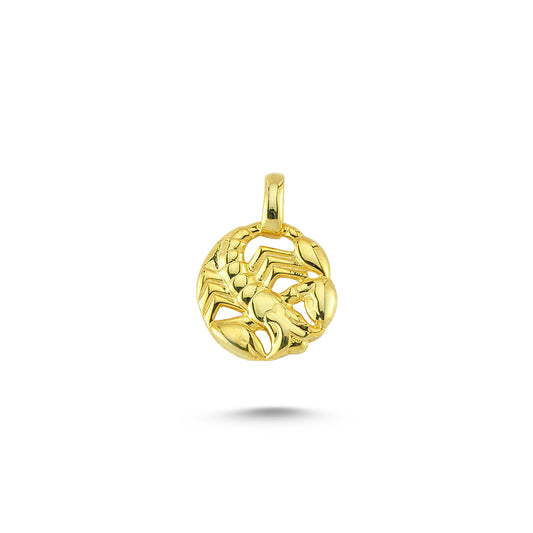 14K Gold Scorpio Charm Necklace