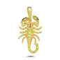 14K Gold Scorpion Animal Charm Necklace