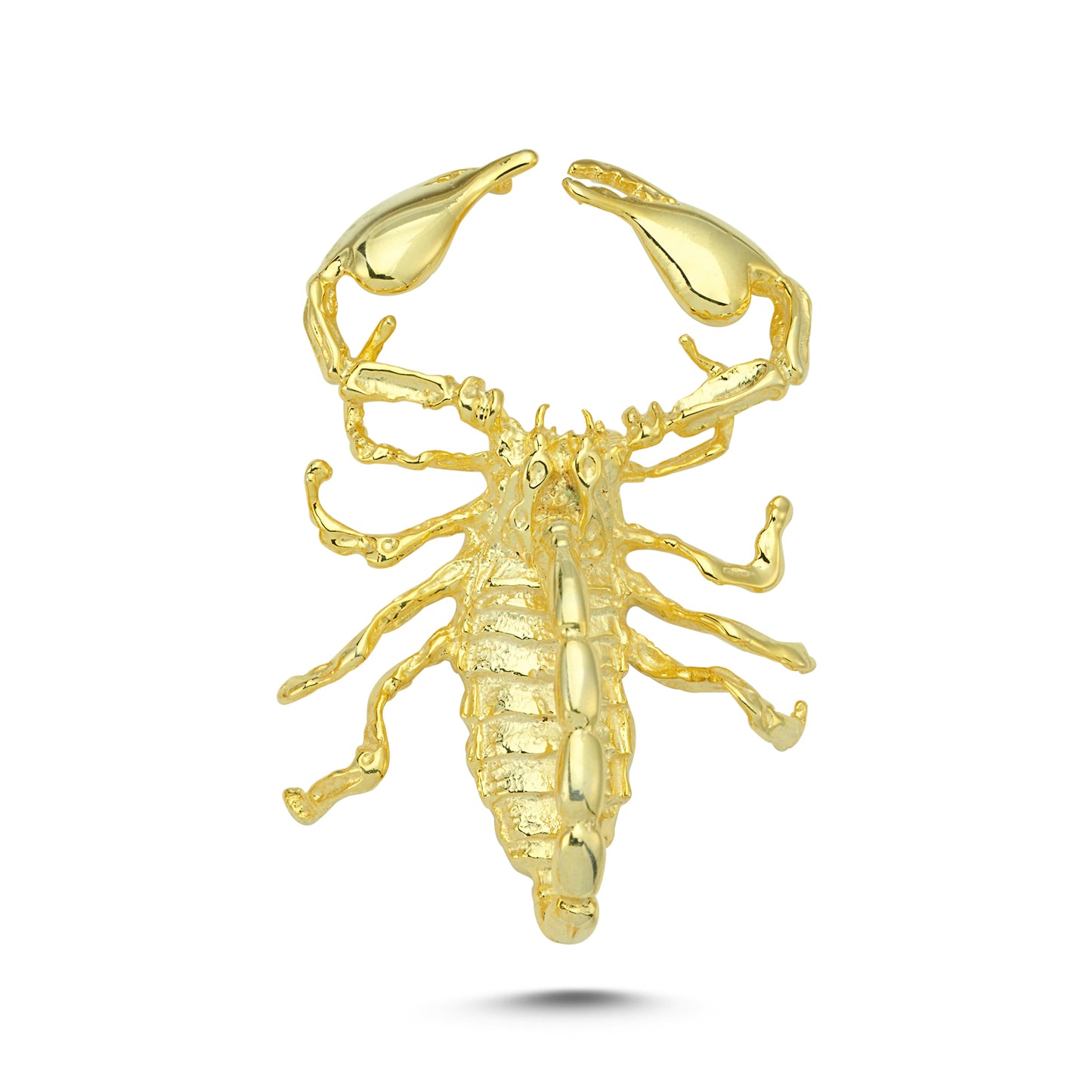 14K Gold Scorpion Animal Charm Necklace