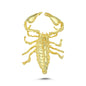 14K Gold Scorpion Animal Charm Necklace