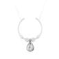 14K Solid Gold Zircon Stone Pearl Dorica Necklace