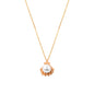 14K Solid Gold  Sea Shell Pearl Necklace