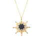 14K Solid Gold North Star Necklace