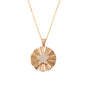 14K Solid Gold Zircon Stone Star Necklace