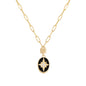 14K Solid Gold Pole Star Necklace