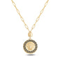 14K Solid Gold Medusa Necklace