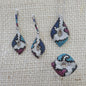 925 Sterling Silver Art Deco Colorful Jewellery Set