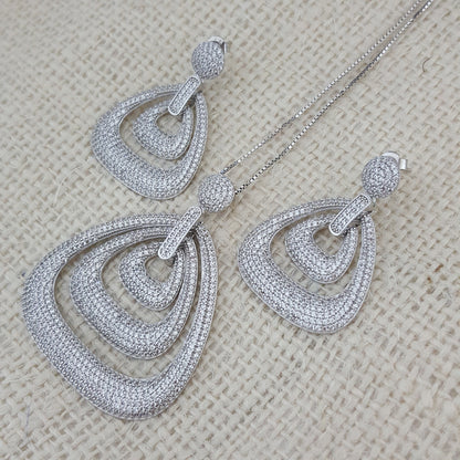 925 Sterling Silver Art Deco Jewellery Set