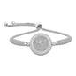 925 Sterling Silver Custom Name Motif Adjustable Bracelet