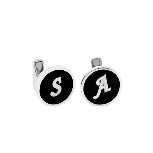 925 Sterling Silver Custom Id Cufflinks for Men