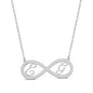 925 Sterling Silver Custom Id Eternity Necklace