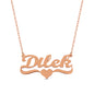 925 Sterling Silver Custom Name Heart Necklace