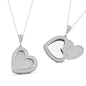 925 Sterling Silver Custom Name Heart Opening Closet Necklace