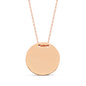 925 Sterling Silver Personalized Gold Medallion Necklace