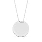 925 Sterling Silver Personalized Gold Medallion Necklace