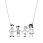 925 Sterling Silver Personalized Family Necklace