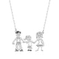 925 Sterling Silver Personalized Family Necklace