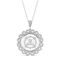 925 Sterling Silver Custom Name Eternity Circle Necklace