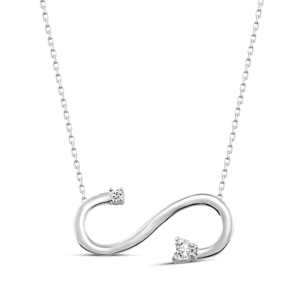 925 Sterling Silver Personalized Eternity Necklace