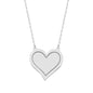 925 Sterling Silver Personalized Heart Necklace