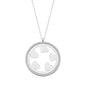 925 Sterling Silver Custom Name Heart Circle Necklace