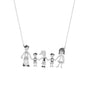 925 Sterling Silver Custom Name Family Necklace