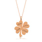 925 Sterling Silver Custom Name Clover Necklace