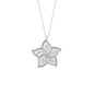 925 Sterling Silver Personalized Custom Name Jasmine Flower Necklace