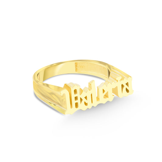 925 Sterling Silver Personalized Custom Name Ring