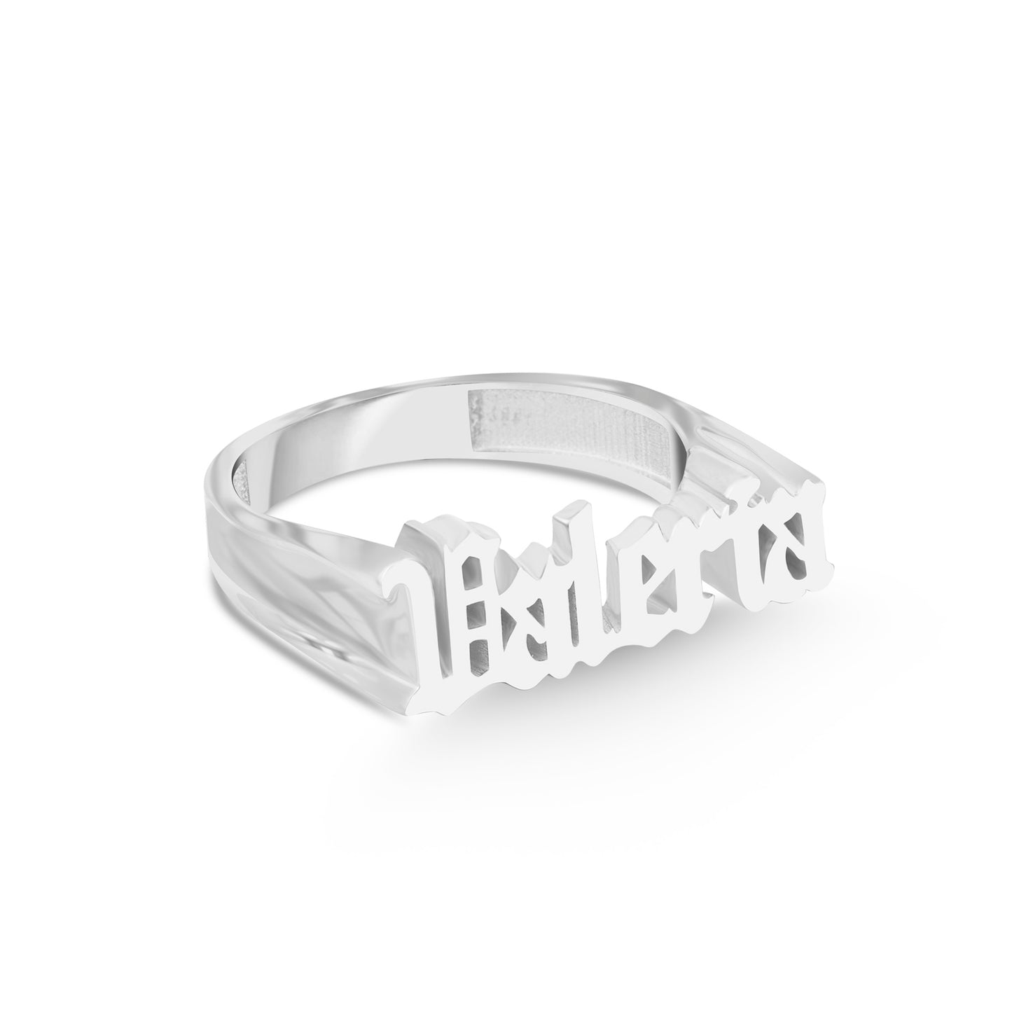 925 Sterling Silver Personalized Custom Name Ring