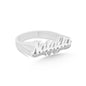 925 Sterling Silver Personalized Custom Name Heart Ring