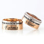 925 Sterling Silver Personalized Custom Name Wedding Ring