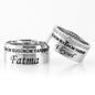 925 Sterling Silver Personalized Custom Name Wedding Ring