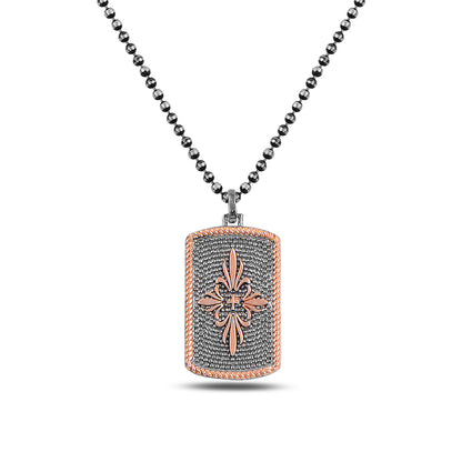 925 Sterling Silver Vintage Royal Crest Necklace