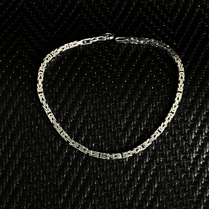 925K Silver Byzantine Men Bracelet