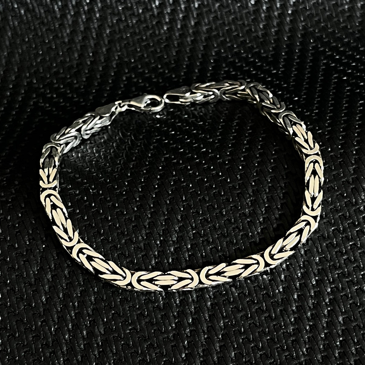 925K Silver Byzantine Men Bracelet