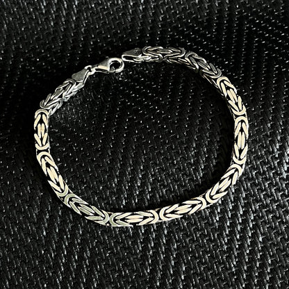 925K Silver Byzantine Men Bracelet