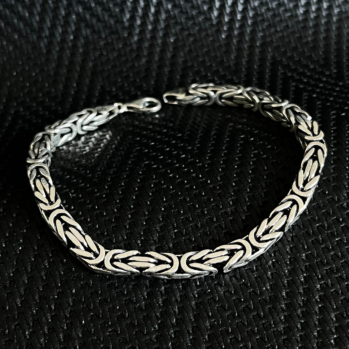 925K Silver Byzantine Men Bracelet