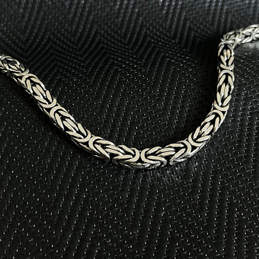 925K Silver Byzantine Men Bracelet