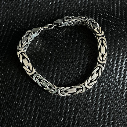 925K Silver Byzantine Men Bracelet