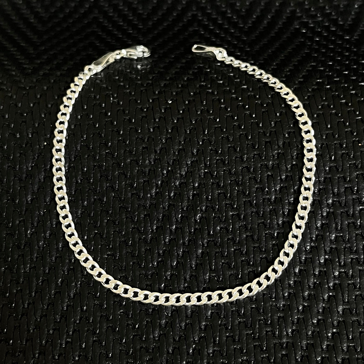 925K Silver Tight Gurmet Men Bracelet