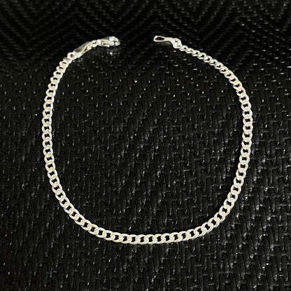 925K Silver Tight Gurmet Men Bracelet